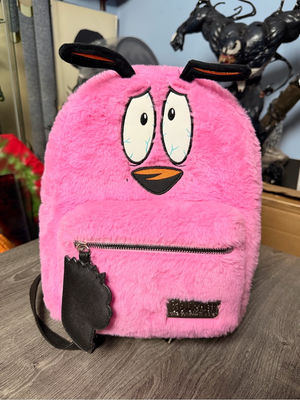 Courage the Cowardly Dog Fuzzy Mini Backpack - Hot Topic